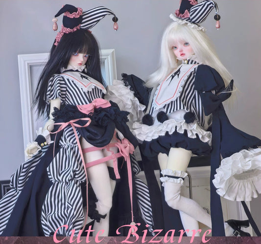 Large 1/4 BJD Dark Weird Style Outfit Set, Long & Short Two Length Options