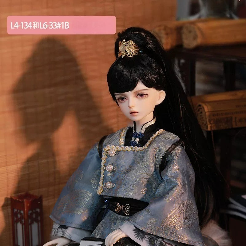 BJD Doll Wig – 1/4 Heat Resistant Long Hair, Handmade DIY Styling, Curly & Straight