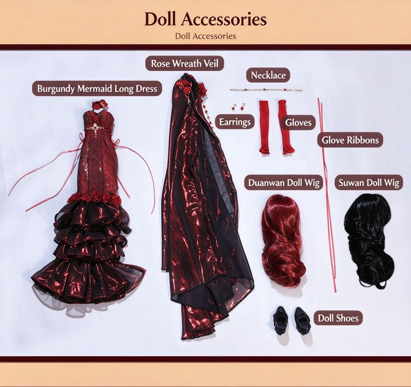 Letha BJD Doll – 1/4 Gothic Dark Victorian Vintage Girl