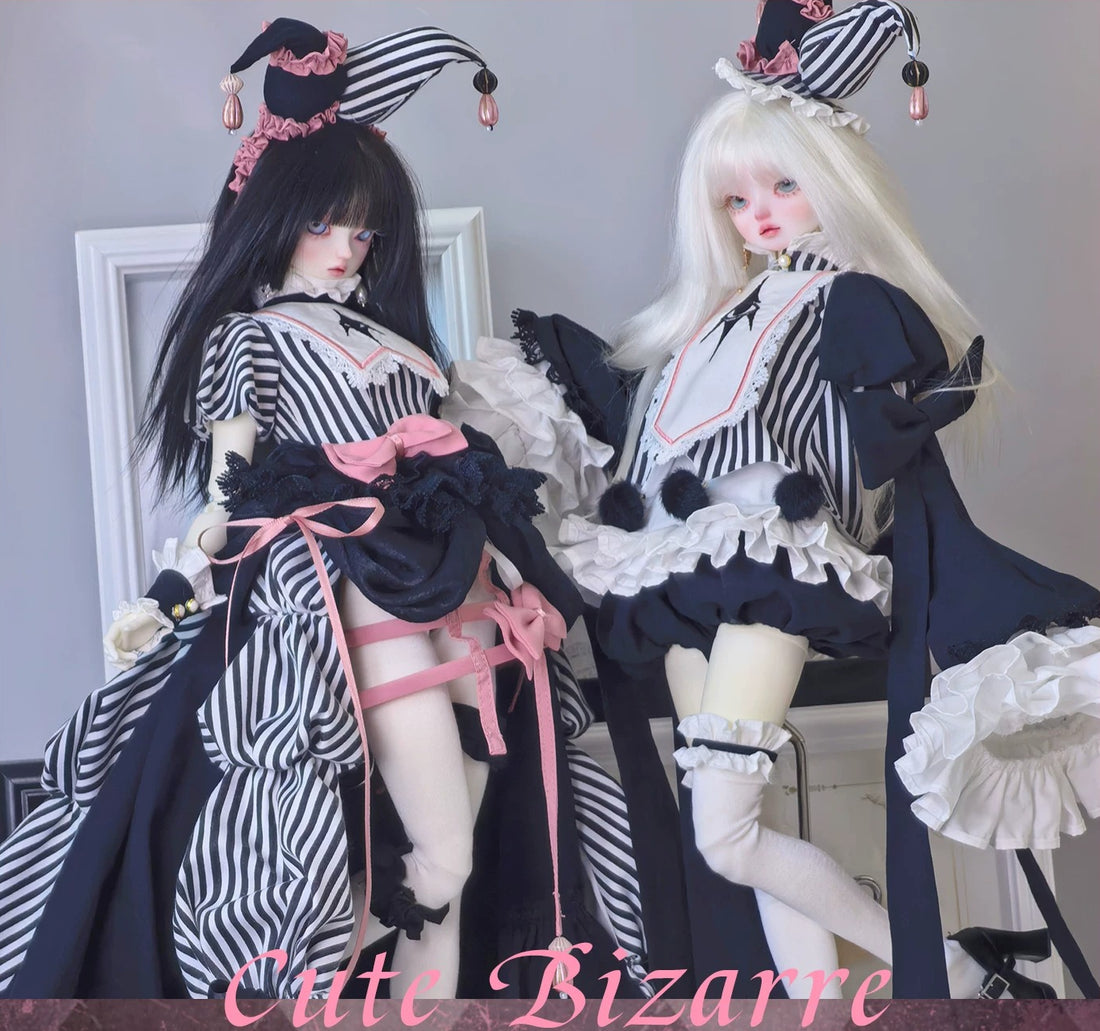Large 1/4 BJD Dark Weird Style Outfit Set, Long & Short Two Length Options