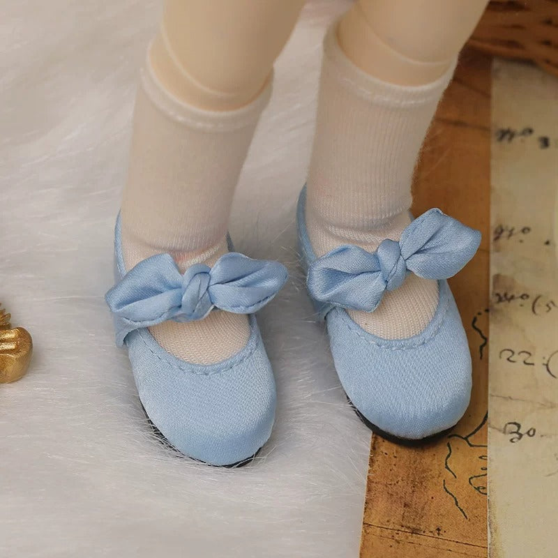 BJD Doll Shoes – 1/6 Bow Princess Shoes for Girl Dolls, Multi-Color