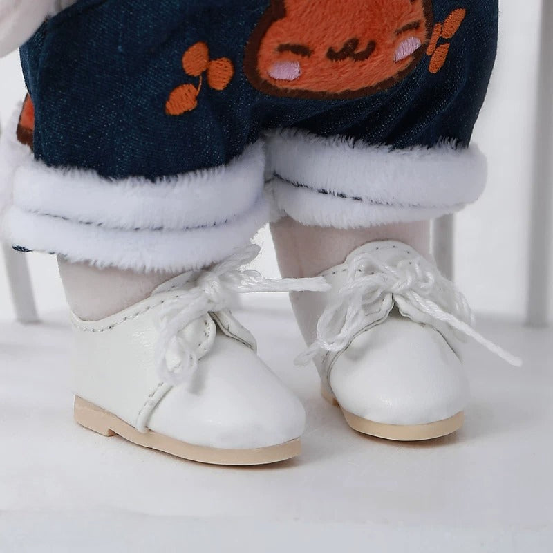BJD Doll Shoes – 1/6 Leather Casual Sneakers for Boy & Girl Dolls