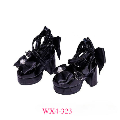 BJD 3/4 Point High Heel Shoes | Butterfly Bow Design | Multiple Colors