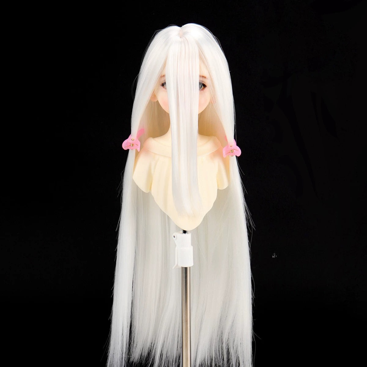 Soft Heat-Resistant BJD/SD Wig with Long Layered Bangs – 1/3, 1/4 & 1/6