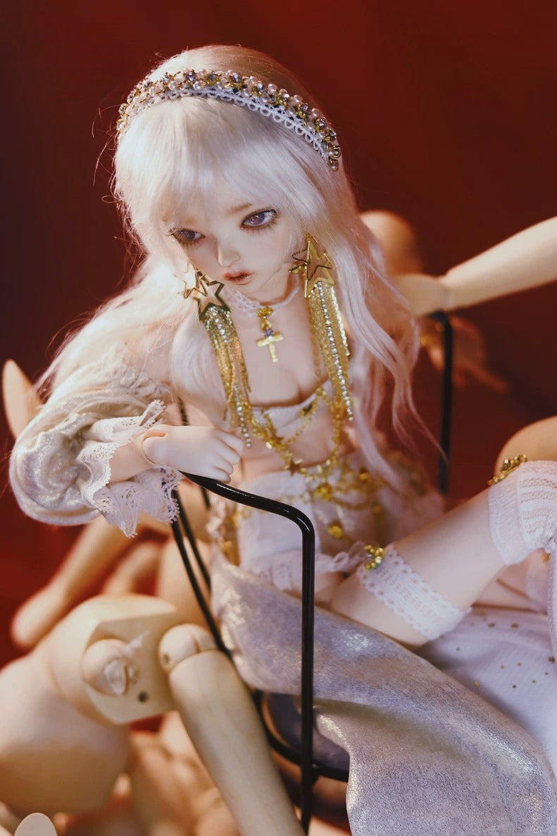 BJD Doll Lingerie Set – 1/4 Dress, FL Peach Bobo