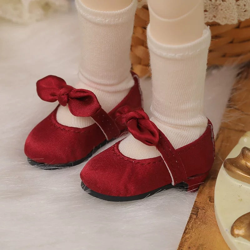 BJD Doll Shoes – 1/6 Bow Princess Shoes for Girl Dolls, Multi-Color
