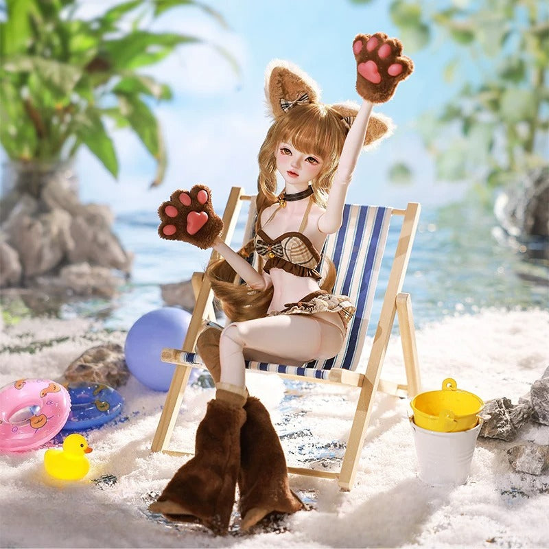 1/4 BJD Resin Doll "Sūsū" - 4-Point SD Ball-Jointed Figure