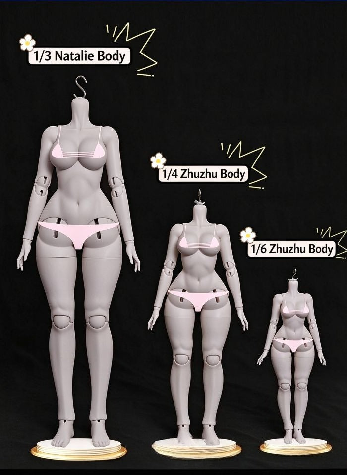 BJD Doll Body 1/6 Scale — Ball-Jointed Doll Blank Body for Customization