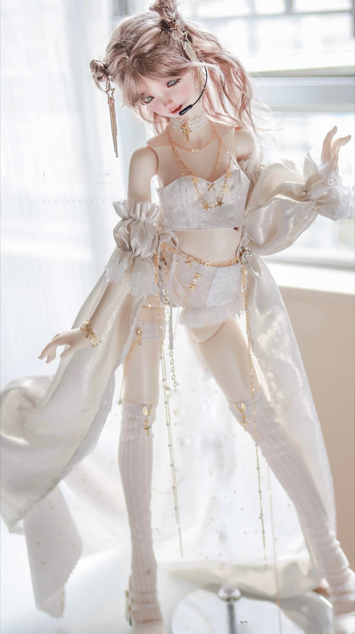 Diamond Star – 1/3 BJD Doll Dress, Gown, Lingerie & Cape Set