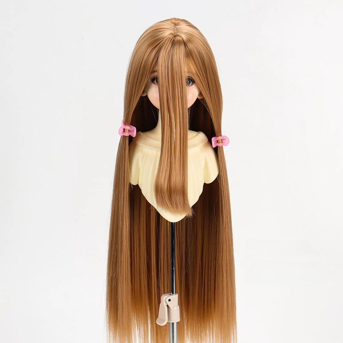 Soft Heat-Resistant BJD/SD Wig with Long Layered Bangs – 1/3, 1/4 & 1/6
