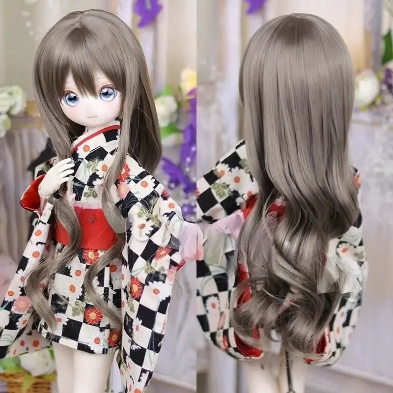 Light Bangs Hime Cut Long Curly Wig |1/3 & 1/4 | [MDD]