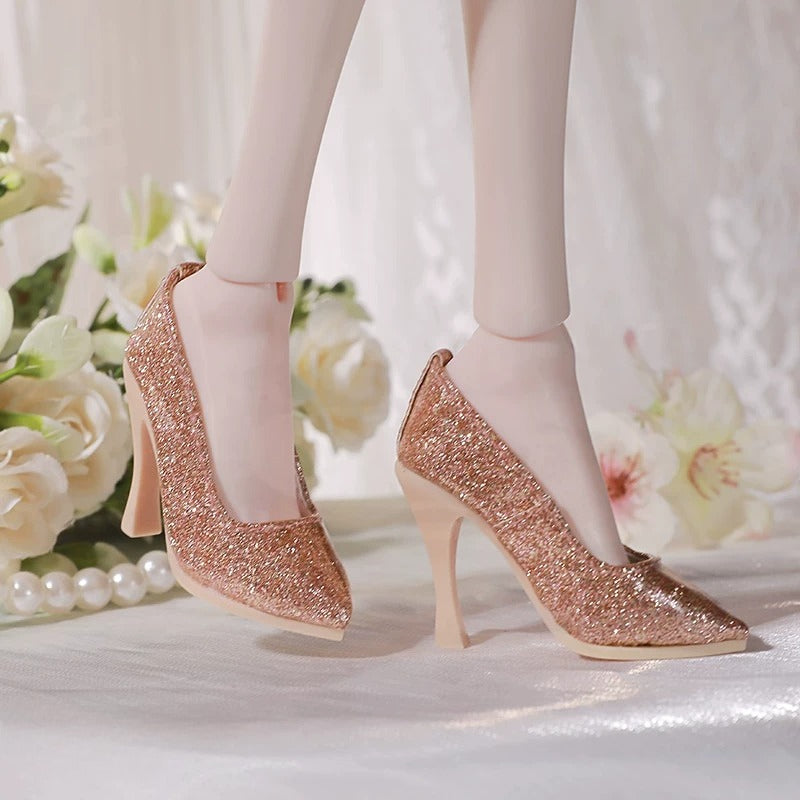 BJD Doll Shoes – 1/4 Handmade High Heels for Girl Dolls, Multi-Color