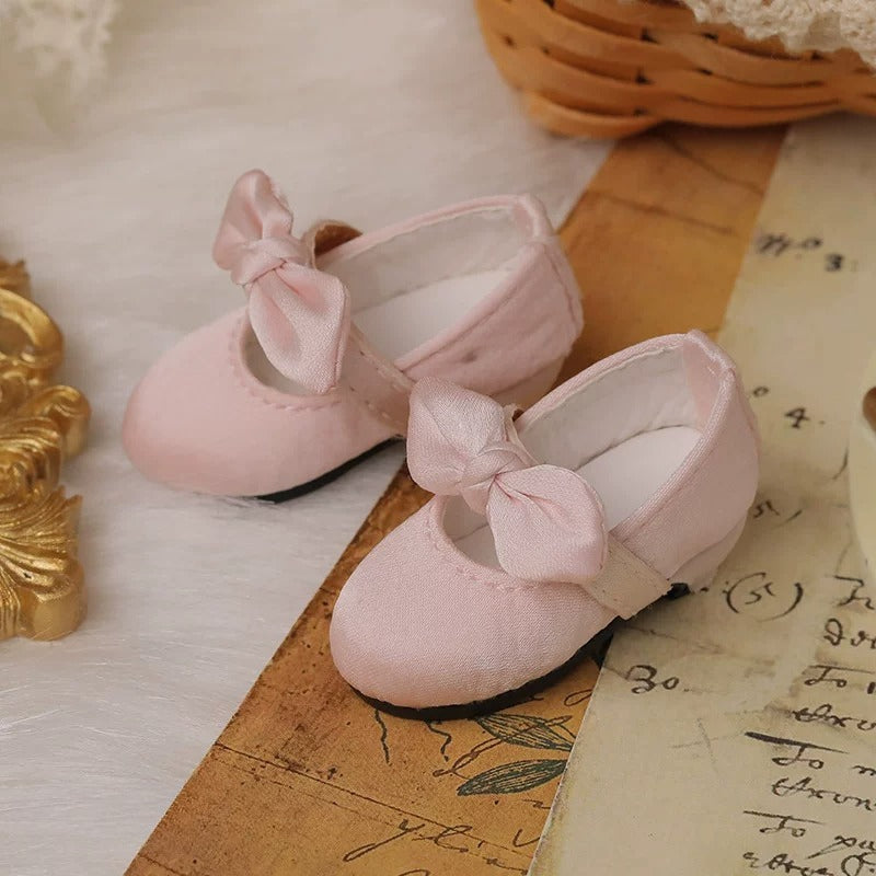 BJD Doll Shoes – 1/6 Bow Princess Shoes for Girl Dolls, Multi-Color