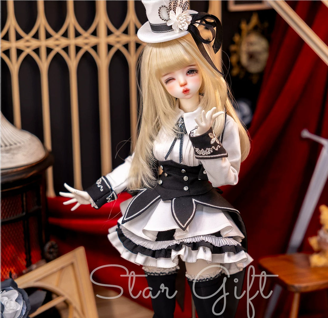 Large 1/4 BJD Noble Formal Academy Style Outfit Set