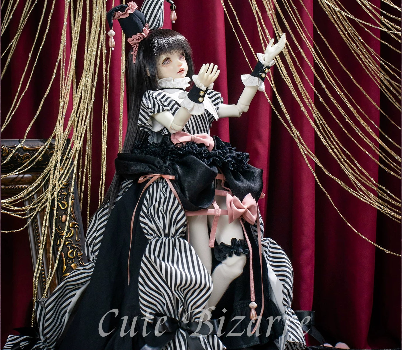 Large 1/4 BJD Dark Weird Style Outfit Set, Long & Short Two Length Options