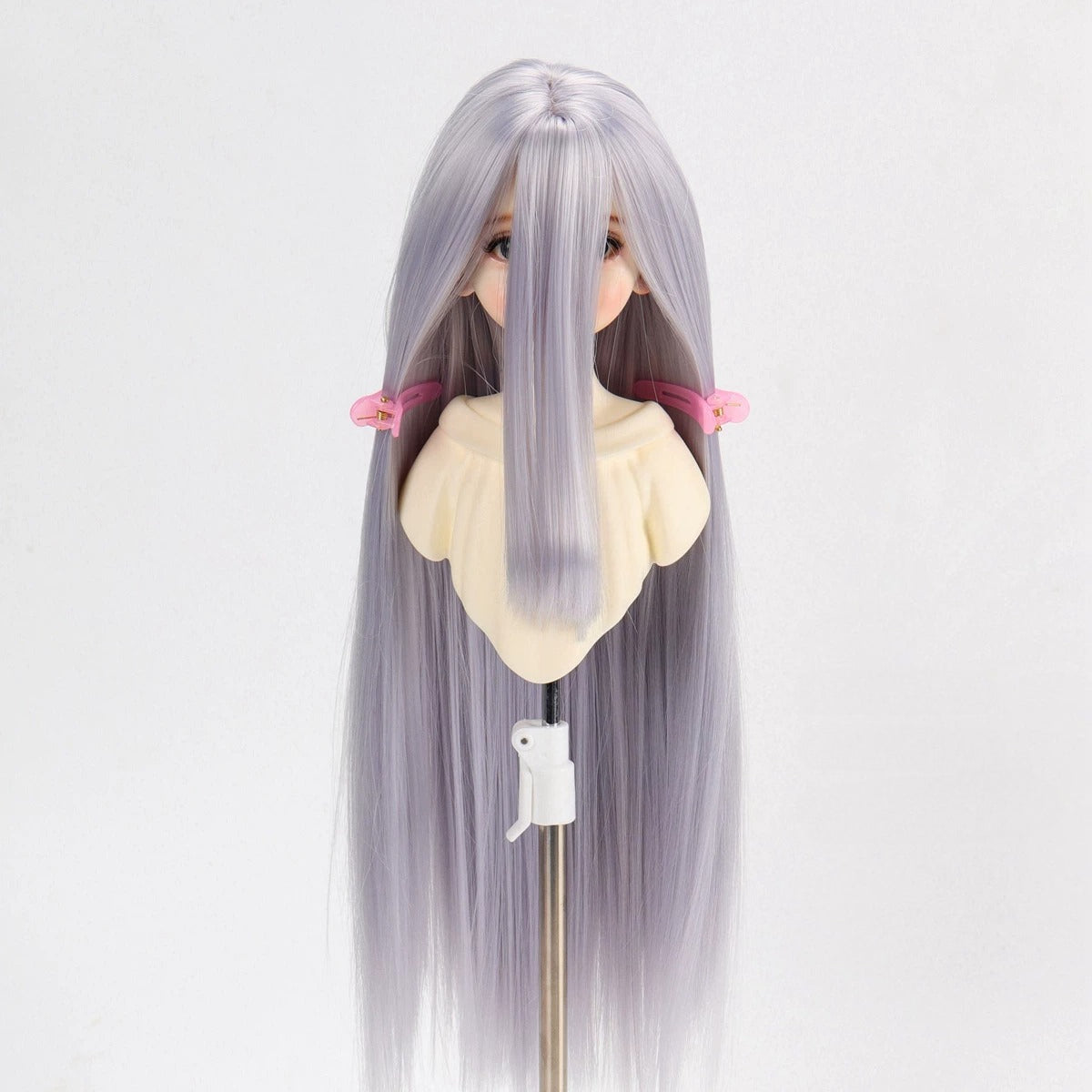 Soft Heat-Resistant BJD/SD Wig with Long Layered Bangs – 1/3, 1/4 & 1/6