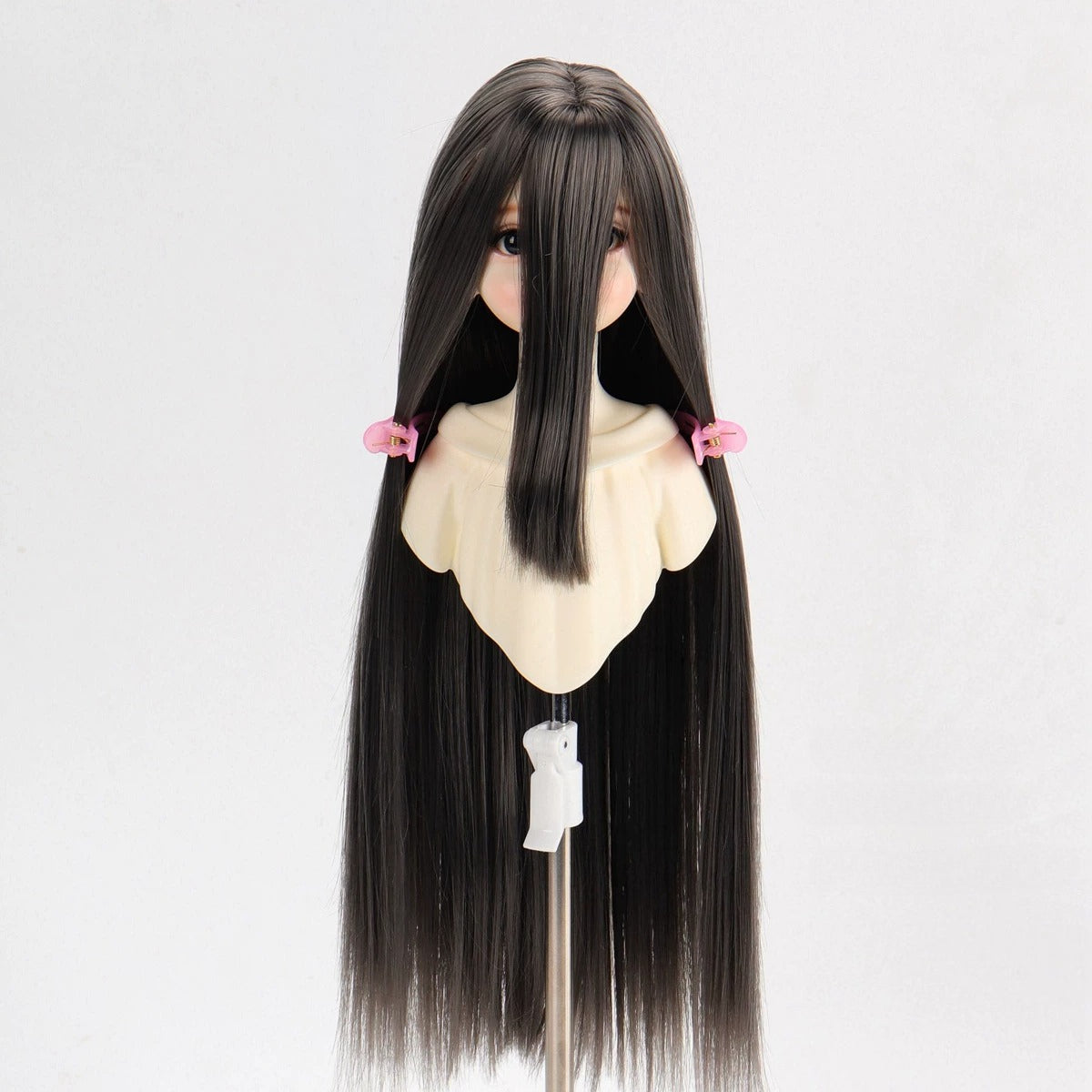 Soft Heat-Resistant BJD/SD Wig with Long Layered Bangs – 1/3, 1/4 & 1/6