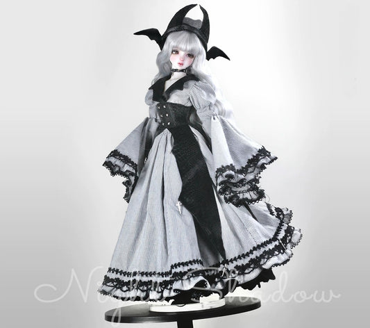 Large 1/4 BJD Gothic Lolita Outfit Set