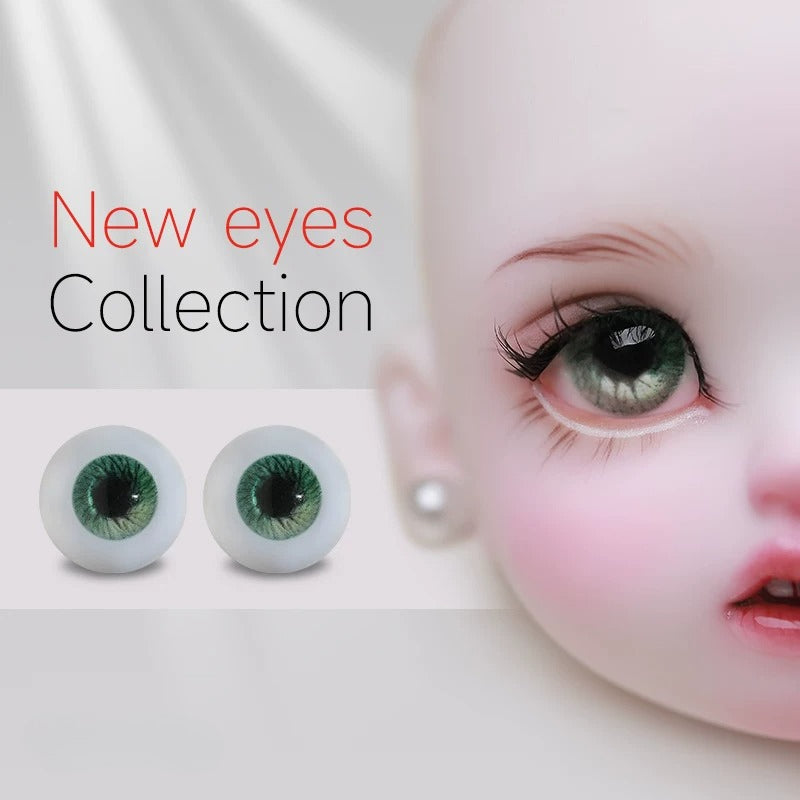 Premium Resin BJD Doll Eyes - Multi-Color & Multi-Size Options for 1/3 1/4 SD Dolls