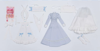 1/4 BJD Gothic Classical Nun Maid Full Outfit Set