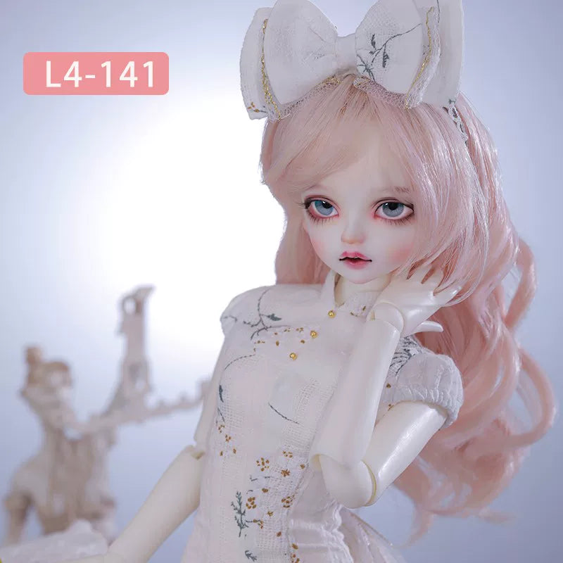 BJD Doll Wig – 1/4 Heat Resistant Long Hair, Handmade DIY Styling, Curly & Straight