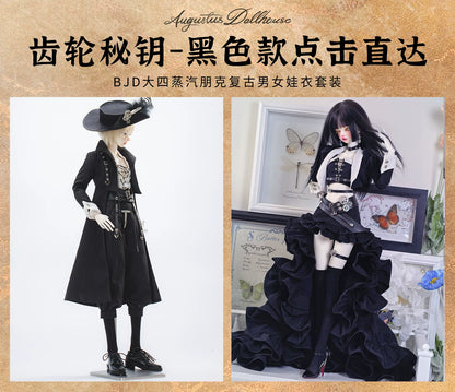 Large 1/4 BJD Steampunk Retro Outfit Gear Key Unisex Doll Apparel