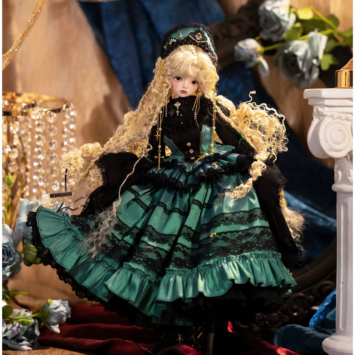 Cross Elegy – 1/4 BJD Doll Dress, European Style Outfit