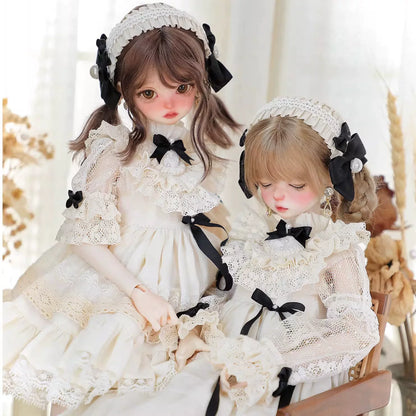 BJD Doll Nightgown Pajama Dress for 3/4/6 Points