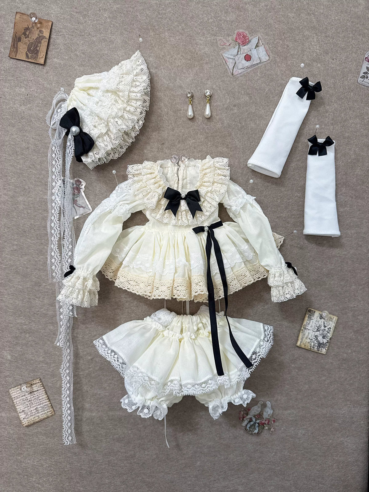 Goodnight Winter 2.0 – 1/4 BJD Doll Nightgown Dress