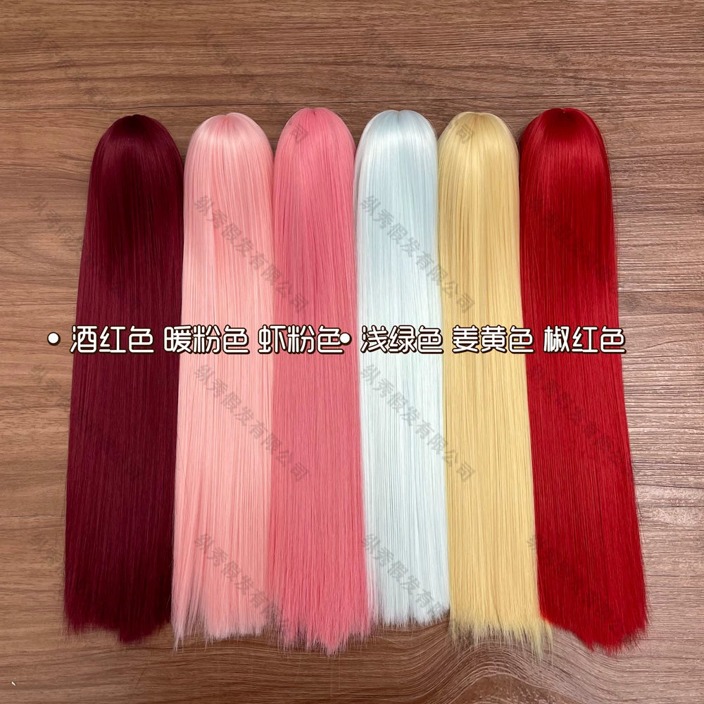 Soft Heat-Resistant BJD/SD Wig with Long Layered Bangs – 1/3, 1/4 & 1/6