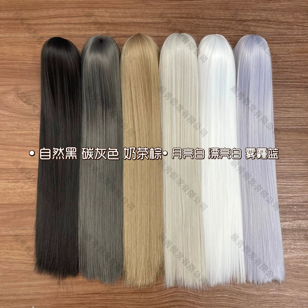 Soft Heat-Resistant BJD/SD Wig with Long Layered Bangs – 1/3, 1/4 & 1/6