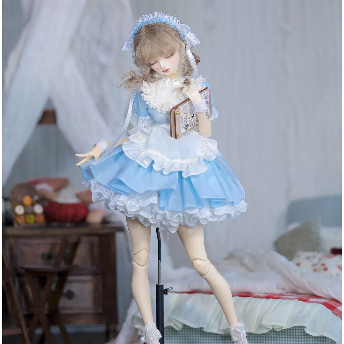 Twilight Maid – 1/4 BJD Doll Dress, Maid Outfit for Standard 1/4