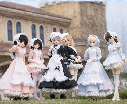 1/4 BJD Gothic Classical Nun Maid Full Outfit Set