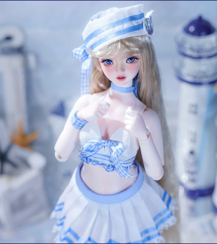 Haiqiao BJD Doll – 1/4 Japanese Sailor Summer Island Dress-Up Girl