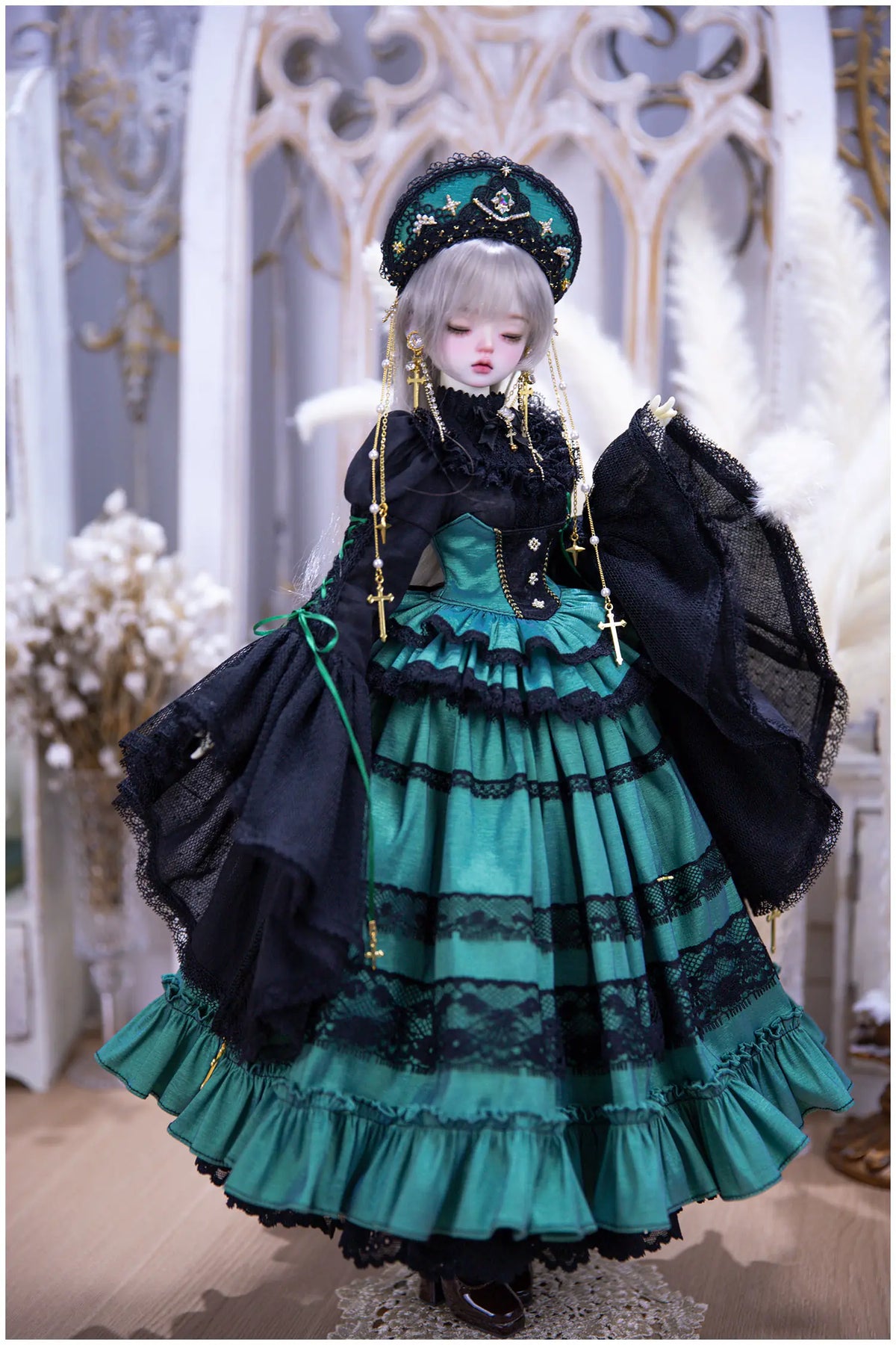 Cross Elegy – 1/4 BJD Doll Dress, European Style Outfit