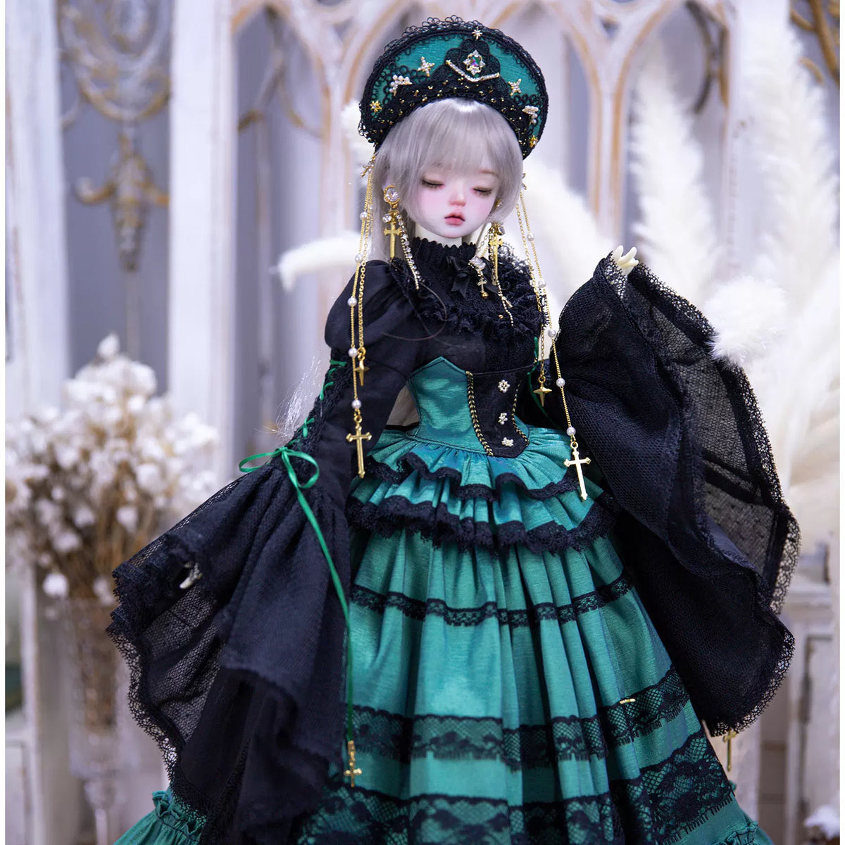 Cross Elegy – 1/4 BJD Doll Dress, European Style Outfit