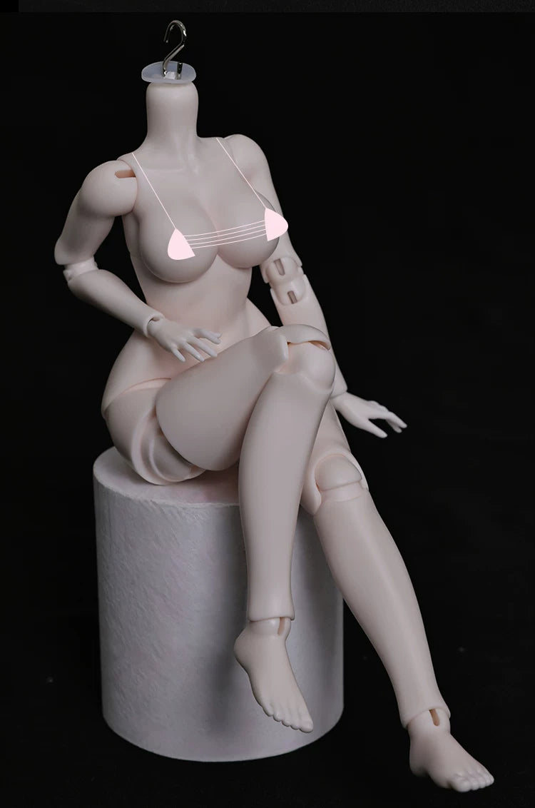 BJD Doll Body 1/6 Scale — Ball-Jointed Doll Blank Body for Customization