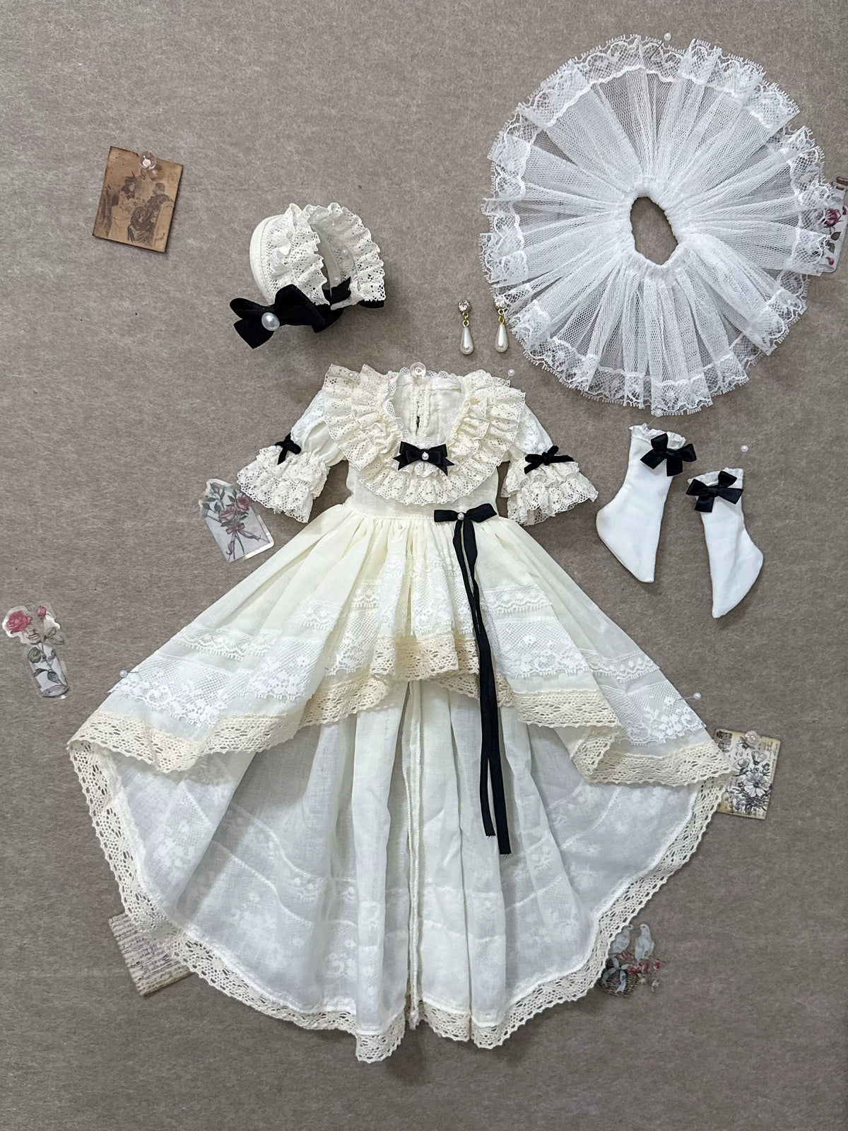 Goodnight Winter 2.0 – 1/4 BJD Doll Nightgown Dress