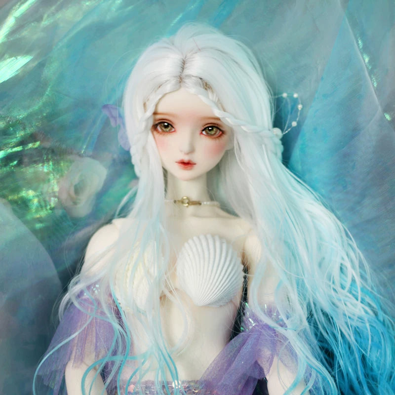 Ombre Mermaid BJD/SD Wig with Realistic Scalp – 1/6, 1/4 & 1/3