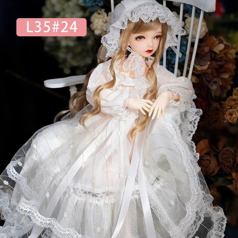 BJD Doll Wig – 1/4 Heat Resistant Long Hair, Handmade DIY Styling, Curly & Straight