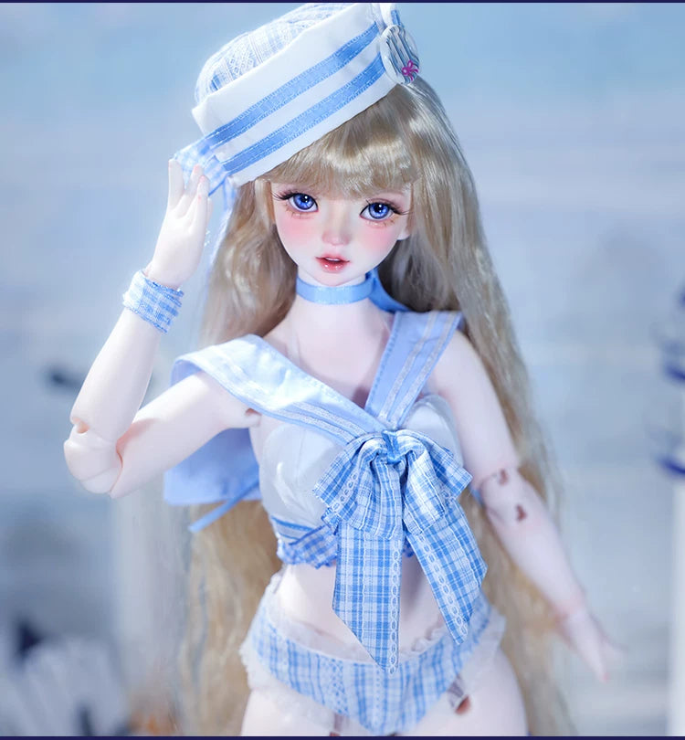 Haiqiao BJD Doll – 1/4 Japanese Sailor Summer Island Dress-Up Girl