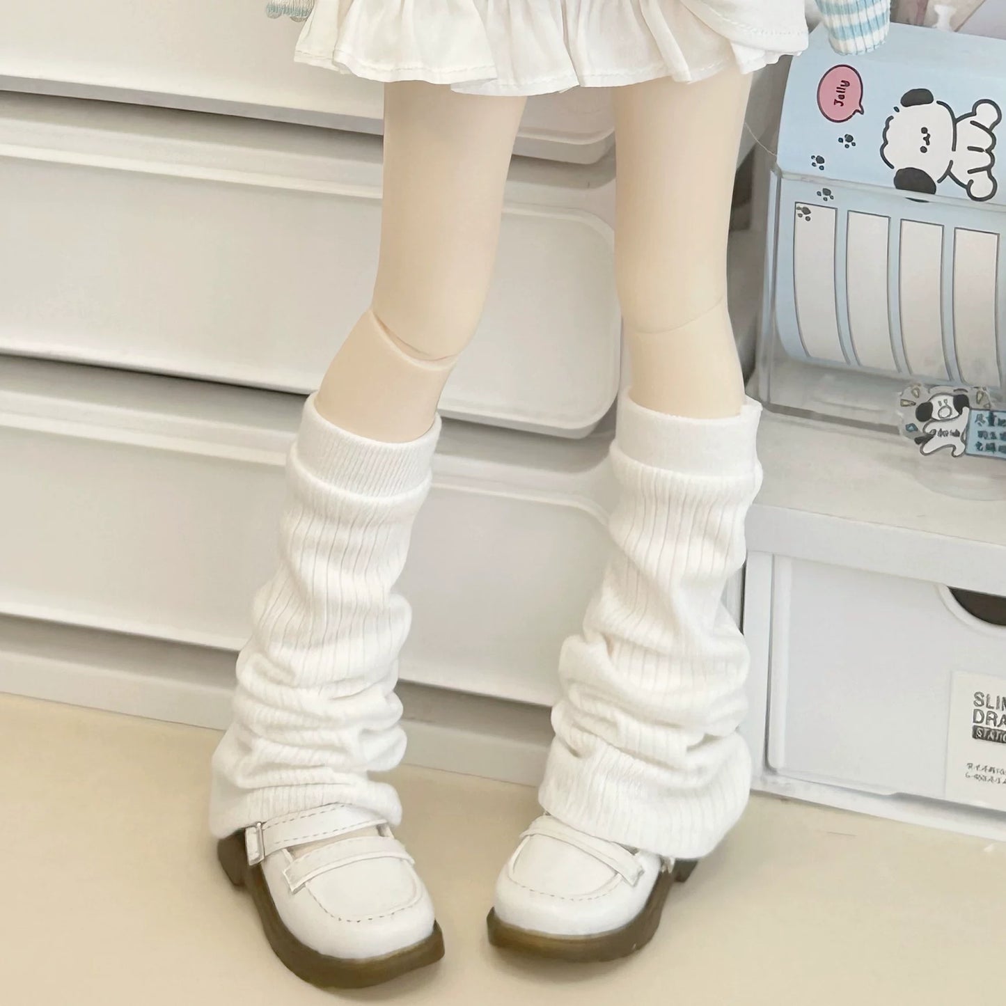 1/4 BJD MDD Ribbed Doll Socks