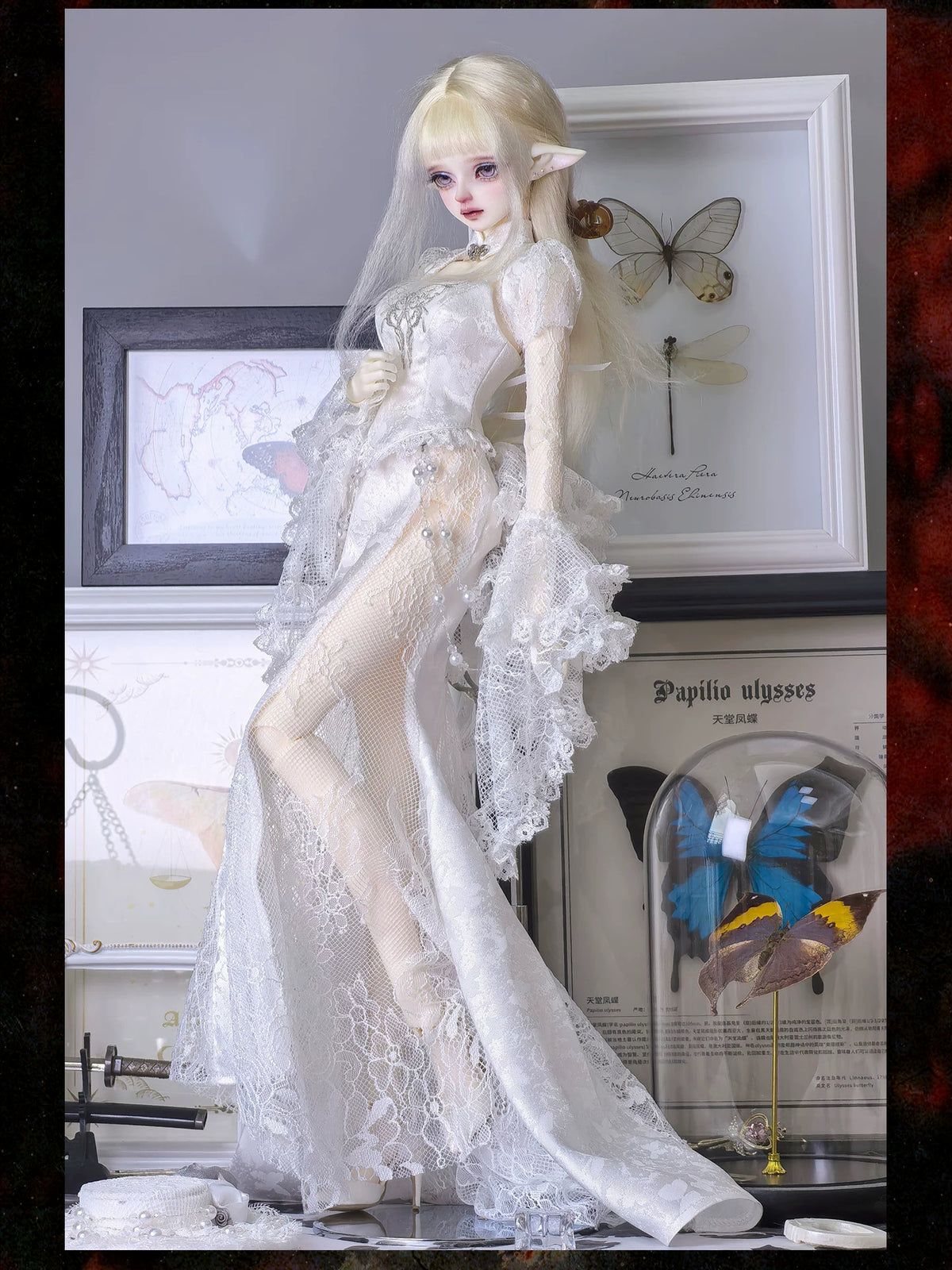 (Pre-order) Mysterious Lace Doll Outfit Set for 1/3 & 1/4 BJD