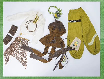 Forest Green 1/4 BJD MSD Couple Matching Outfit Set