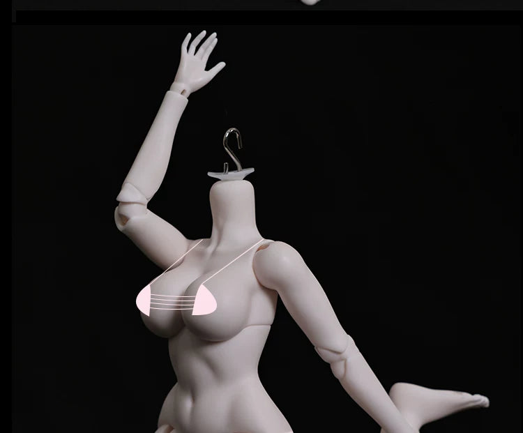 BJD Doll Body 1/6 Scale — Ball-Jointed Doll Blank Body for Customization