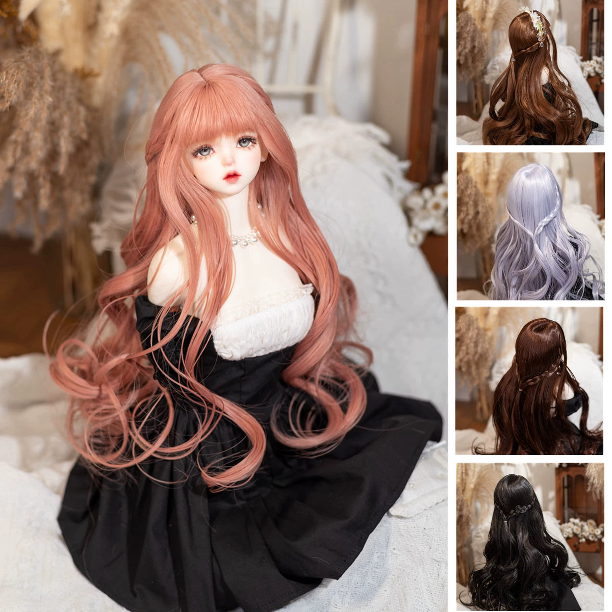 Long Princess Braid BJD/SD Wig – 1/3, 1/4 & 1/6