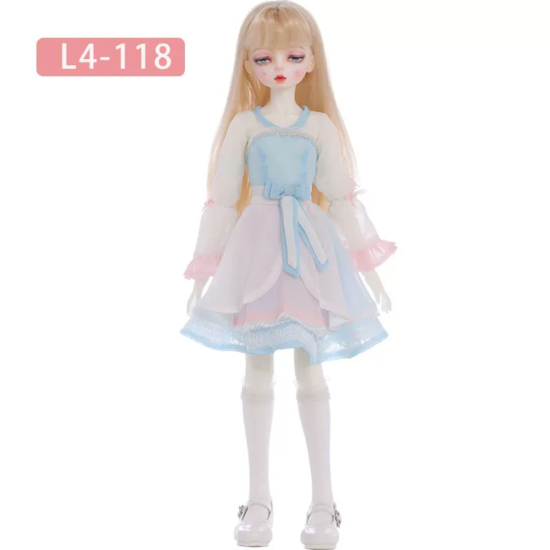 BJD Doll Wig – 1/4 Heat Resistant Long Hair, Handmade DIY Styling, Curly & Straight