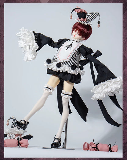 Large 1/4 BJD Dark Weird Style Outfit Set, Long & Short Two Length Options