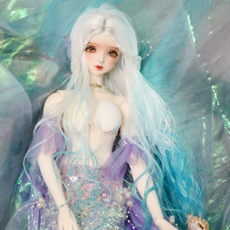 Ombre Mermaid BJD/SD Wig with Realistic Scalp – 1/6, 1/4 & 1/3