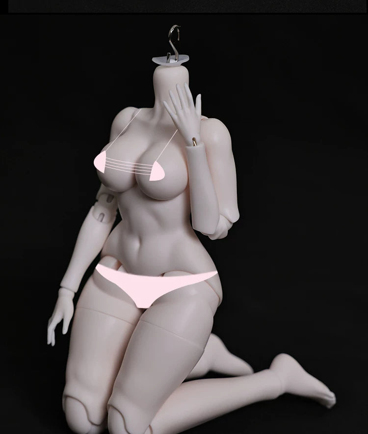 BJD Doll Body 1/6 Scale — Ball-Jointed Doll Blank Body for Customization